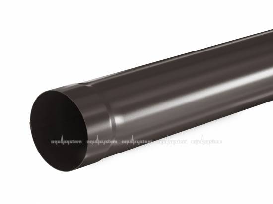Труба водосточная AQUASYSTEM Темно-коричневый RR32 глянцевая, D 90 мм, L 1 м